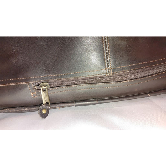 Santa Fe Airline Int.'l DILANA Flapover Brief Leather Satchel - Picture 8 of 14